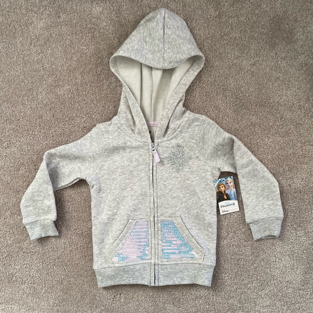 Disney Frozen 2 girls sweatshirt hoodie 2T NWT